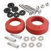 iFealClear Universal Toilet Tank To Bowl Gaskets &Bolt Kit,Hardware Fits Most 2-Inch/2.5-Inch Flush Valve opening Toilet Tanks-Red