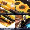 Sunflower Happy Birthday Party Decorations Rustic Wood Photography Butterfly Sunflower backdrop Banner Background for Indoor Outdoor Birthday Party Baby Shower Decor Supplies