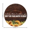 Asking Others to Praise You Don't Use Your Mouth to Boast.png Round Label Stickers 100pcs Quotes Saying Circle Decals for Water Bottle Luggages Laptop Computer Envelopes Seals Card Boxes 1.5"
