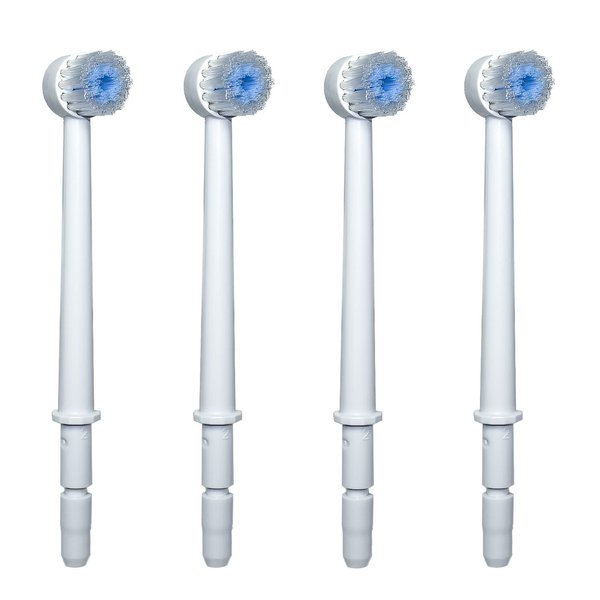 TB100E Replacement Toothbrush Tips for Waterpik Dental Water Jet WP100 WP300 WP450 WP672 WP660 WP260 Generic Toothbrush Replacement Heads for Waterpik Flossers fit Waterpik Brush Flosser Head