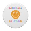 Retro Groovy Kindness Is Free Sprinkle It Everywhere Be Kind PopSockets Adhesive PopGrip