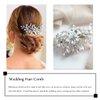 Jakawin Rhinestone Bride Wedding Hair Piece Crystal Hair Comb Flower Headpiece Bridal Hair Accessories for Women HC134