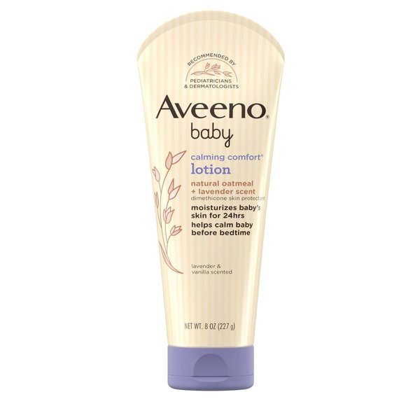 AVEENO Baby Lavender & Vanilla Calming Comfort Lotion 8 oz ( Pack of 2)