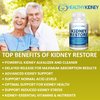 Kidney Cleanse Detox & Repair - Formulated by Kidney Health Expert Living w/Transplant - US Made Kidneys Support Supplement, Detox, Flush - Renal Vitamins 60 Capsules