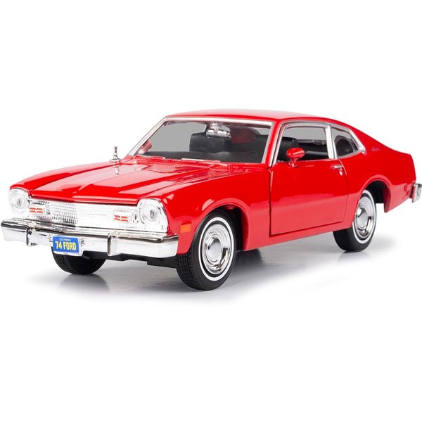 1974 Maverick Red Forgotten Classics Series 1/24 Diecast Model Car by Motormax 79042r