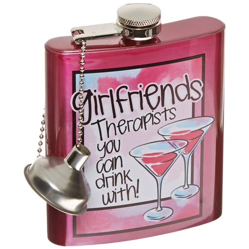 Spoontiques Hip Flask, Girlfriends"