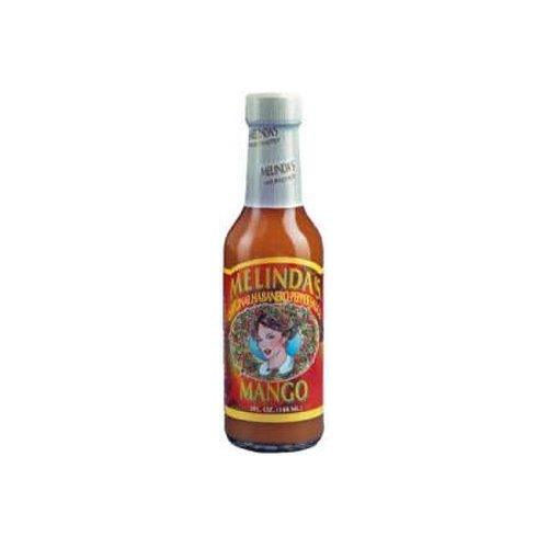 Melinda’s Mango Habanero Hot Sauce - Sweet & Mild Hot Sauce - Mango Habanero Sauce Made with Fresh Ingredients, Real Mango, Habanero Peppers, Vinegar, Carrot & Lime - 5oz, 3 Pack