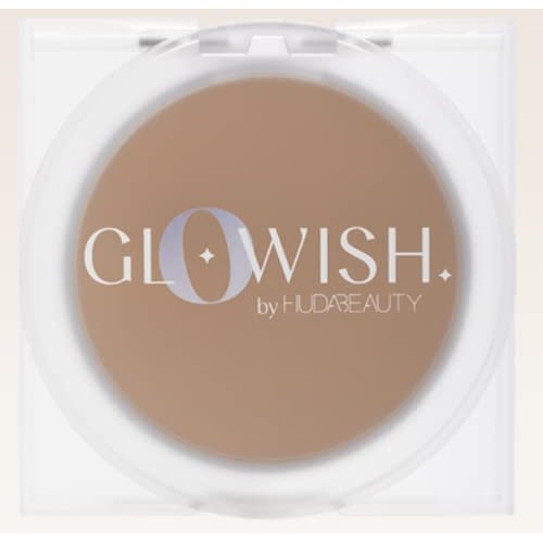 HUDA BEAUTY GloWish Lightweight Blurring Pressed Powder 06 Medium-Tan