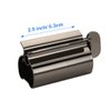 Toothpaste Squeezer - Metal Tube Squeezer Stainless Steel Tube Wringer UDQYQ Toothpaste seat Holder Stand (Black)