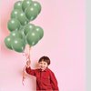 50pcs Sage Green Balloons set party supplies,5inch Oliver Green Balloons kit for party decoration,for green theme party supplies,girl's birthday decoration,baby shower,wedding party, party.