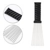 Folansy Afro Comb Metal African American Pick Comb Hairdressing Styling Tool Hair Pick for Hair Styling(Wave Style)