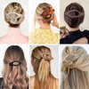 CHANDAT Flat Hair Clips 6 pcs Lay Down Claw Clips French Concord Hair Clips for Thick Hair Alligator Hair Clips for Thin Hair Duck Bill Hair Barrettes Hair Accessories for Women -Transparent