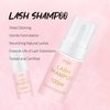 EMEDA Lash Shampoo for Extensions Cleaning Bath Kit for Cluster Lashes, Fan Brush Wash Bottle Hair Band, Oil Free Foam Soap Cleaner, Eyelash Cleanser