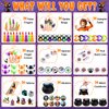 216PCS Halloween Party Favors 24 Pack Prefilled Small Plastic Witch Cauldron Halloween Toys Bulk Halloween Goodie Bag Fillers Halloween Miniatures Classroom Favors Trick or Treat Toy Halloween Prizes
