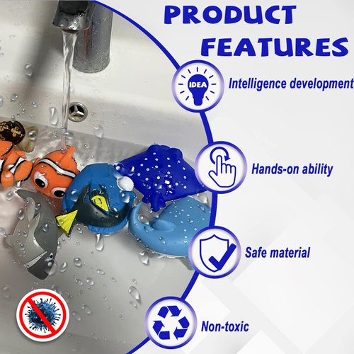 HONGFENG Finding Dory Nemo Squirt Bath Squirters Toys Figures for Kids Baby Shower Swim