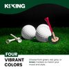 K9King Middle Finger Golf Ball Marker with Magnetic Hat Clip - Alignment Ball Mark | Funny Golf Accessories | Premium Golf Accessories for Putting Green Alignment - Funny Gift for Golf Lovers (Green)