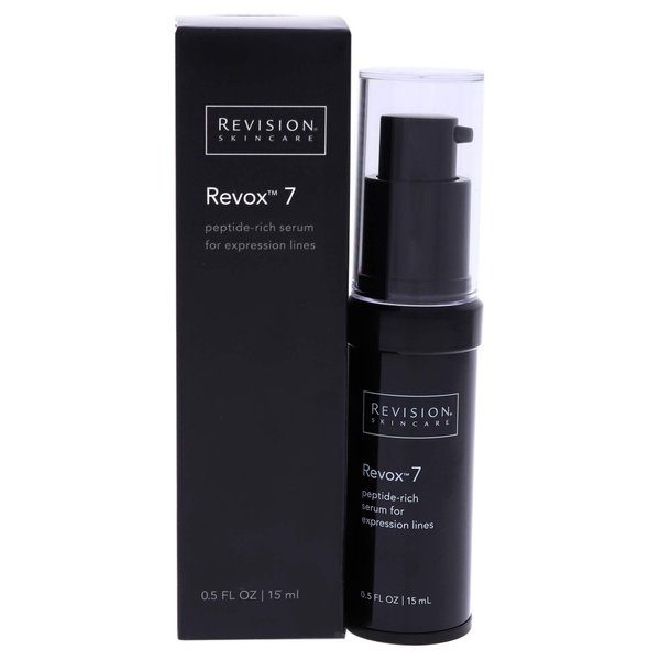 Revision Skincare Revox 7, peptide rich serum for expression lines around eyes, forehead and month, reduce wrinkles, clinical levels of oil free serum, 0.5 Fl oz