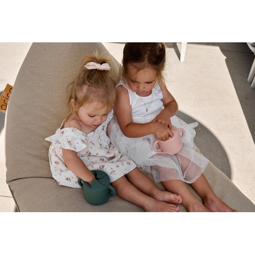 Smack Fun - FUN SNACK containers for toddlers | 100% Silicone Snack Cup | Travel Snack Container without Mess - Dishwasher Safe (Tradewinds)