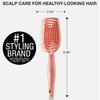 Conair Scalp Care Detangling Hairbrush - Hair Brush - Curly Hair Brush - Detangling Hair Brush - Scalp Massager - Flexi Head Standard Hairbrush