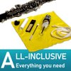 Libretto Clarinet ALL-INCLUSIVE Care Kit: Mouthpiece Brush + Dust Brush + Microfiber Cleaning Cloth + Thumb Rest + Premium Cork Grease, Microfiber Pad Dryers x 3, Time to Clean your Clarinet!