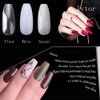 600Pcs Nature Ballerina Fake Nails Coffin Full Cover Acrylic False Nails10 Sizes DIY Nail Art At Home