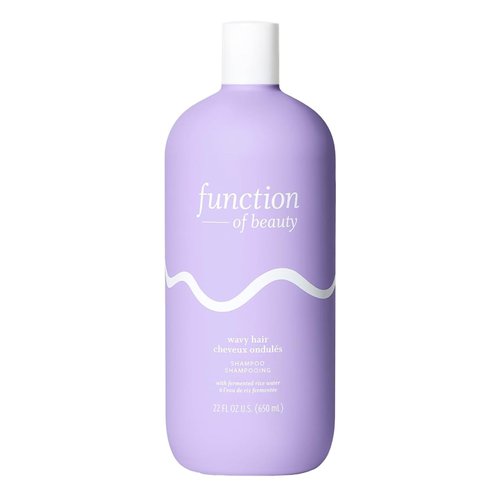 Function of Beauty Wavy Hair Shampoo Base, 22 oz - Sulfate Free Shampoo Formulated with Fermented Rice Water to Strengthen and Promote Elasticity