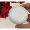 15g 0.5oz Empty Luxurious White Silver Edge Make-up Powder Container Air Cushion Puff Case with Sponge Powder Puff and Extra Inner Container Foundation BB Cream Box