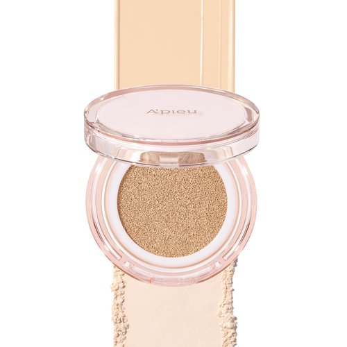 A'PIEU Waterlock Cushion Foundation No.21 Light Beige Semi-Matte Natural Coverage Glow Finish Foundation for Lasting Moisture, 3-Layered Hyaluronic Acid, Paraben-Free