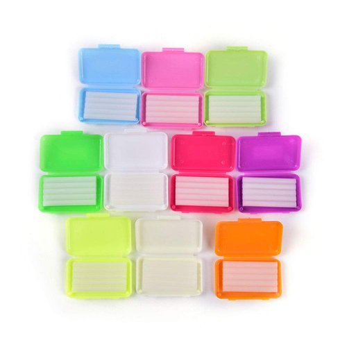 KISEER 12 Pack Colorful Orthodontic Wax Dental Wax for Braces Wearer