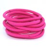 La Tartelette 4 mm Elastic Bands Hair Ties Children Rubber hair headbands - 10 Pcs (Deep Pink)