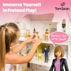 Dollhouse People, Bendable Dollhouse Family Set – 9 Poseable Figures Including Grandpa, Grandma, Mom, Dad, Sister, Brother, Cousins, and a Baby Girl – Perfect for Dollhouse Play and Imaginative Fun