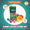 KIDS KORNER Jumbo Counting Bears Matching Game - Montessori Fine Motor Learning Toys with Stacking Cups, 60 Preschool Math Manipulatives, 2 Toddler Games Dice, Toy Storage & Activities eBook