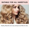 EwiutoijngiQanNew Satin Heatless Hair Curler,Hair Rollers for Heatless Curls with Hair Caps,Soft Heatless Curling Rod Headband for All Hair Types,No Heat Curling to Sleep in Overnight (pink)