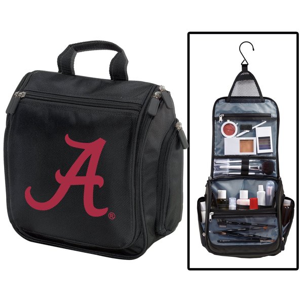 Alabama Toiletry Bags Or Hanging University of Alabama Mens Shaving Kit for Travel (Black - A Logo)