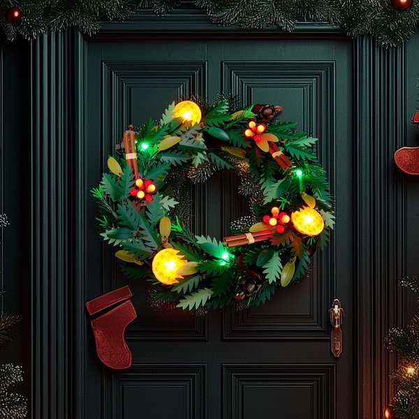 BRIKSMAX 2.0 Light Kit for Lego Wreath -Innovative Led Lighting Compatible with Lego Icons 10340- Not Included Lego Set