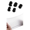 winvin 100 PCS Invisible Hair Nets Bun Cover Elastic Edge Mesh Hairnet Stretch Cap For Food Service,Women,Buns,Ballet,Cooking (16 Inch)