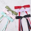 12 PCS Women's Hair Accessories: Long Tail Ribbon Barrettes and Clips with Cute Bows