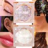ONLYBETTER Face Glitter, Body Glitter, Glitter Makeup Face Paint for Eye Lip Hair, Festival Rave Accessories, Safe for Face, Easy Application & Removal, Silver Glitter