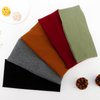 FASOTY Headbands for Women Non Slip Wide Fashion Head Bands Soft Elastic Hairbands Workout Yoga Head Wrap Thick Headbands Hair Accessories, 5 Pack-Color A