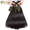 QTHAIR 14A Unprocessed Brazilian Virgin Straight Hair (20" 22" 24",300g) 100% Unprocessed Brazilian Straight Virgin Human Hair Extensions Weaves Natural Black