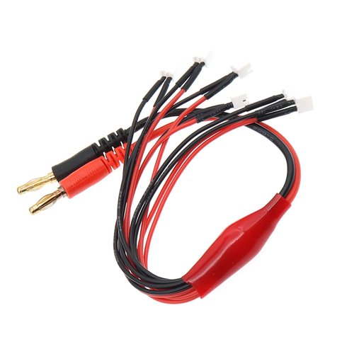 Treehobby 2PCS 6X JST-PH Connector to 4mm Banana Connector Parallel Battery Charging Cable 25cm