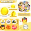 122 Pcs Softball Party Favors Softball Gifts for Girls and Boys, Include Softball Bracelet Drawstring Softball Bag Foam Mini Softball Ball Hair Ties Button Badges and Softball Stickers for Team