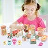 BananMelonBM 50 Pack Kids Little Dollhouse Furniture Set Toys House Big Dreams for Baby Children Girls Boys Age 3+,Miniature Accessories Educational Pretend Play Toys for Toddler