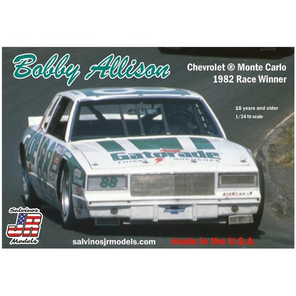 Salvinos JR Models Bobby Allison car Monte Carlo 1982 Race Winner Plastic Model Kit