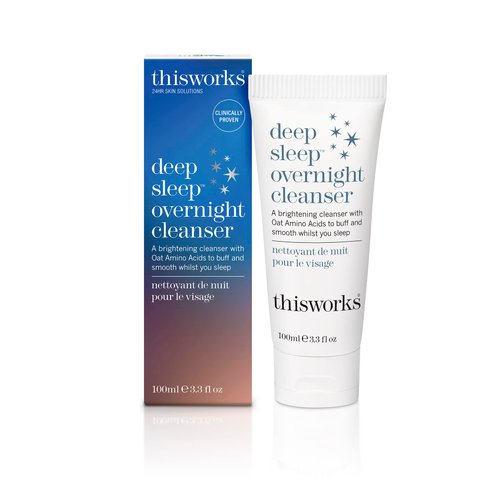 thisworks Deep Sleep Overnight Cleanser, with Oat Amino Acids & Hyaluronic Acid to Gently Exfoliate & Rehydrate, 100ml