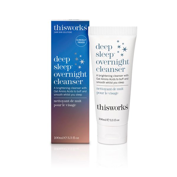 thisworks Deep Sleep Overnight Cleanser, with Oat Amino Acids & Hyaluronic Acid to Gently Exfoliate & Rehydrate, 100ml
