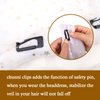Vodolo Chunni Clips with Safety Pins,8 PCS Strong Chunni Grip Dupatta Setting Clips Indian for Woman Black