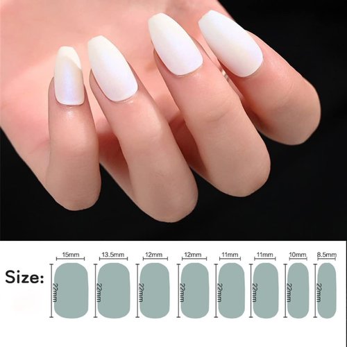 8 Sheets White Color Full Nail Wraps Stickers, Nail Polish Strips DIY Self-Adhesive Nail Art Decals Premium Street White Nails for Women Girls Manicure Decoration.