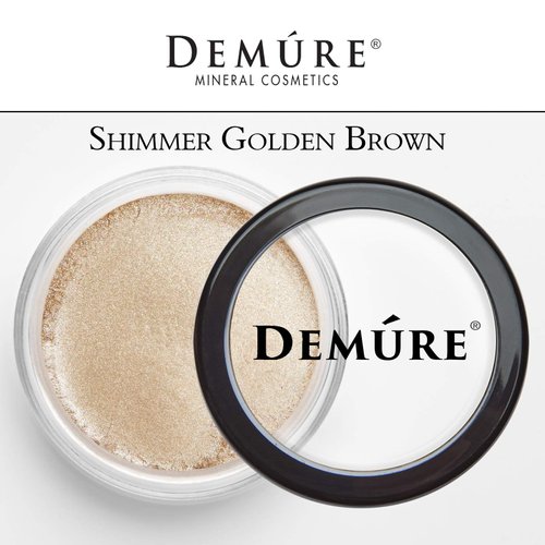 Demure Mineral Make Up (Golden Brown) Eye Shadow, Shimmer Eyeshadow, Loose Powder, Glitter Eyeshadow, Eye Makeup, Professional Makeup