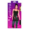 Colortrak Hip Hugger Salon Apron with Interchangeable Black and Leopard Straps, 5 Functional Pockets Including Bottom Zippered Hair Removal Pocket, Adjustable Fit